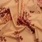 1 yard Stretch Cotton Poplin Print Peach, Pink and Red Floral Fabric